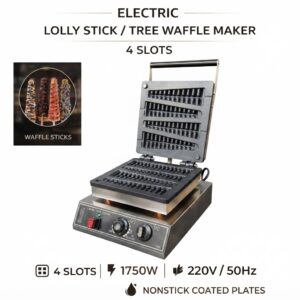 Electric Lolly Stick / Tree Waffle Maker – 4 Slots
