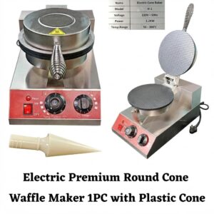 Electric Premium Round Cone Waffle Maker