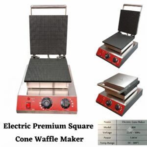 Electric Premium Square Cone Waffle Maker