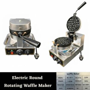Electric Round Rotating Waffle Maker