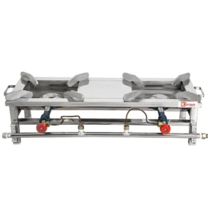 Stainless Steel 2 Burner Canteen Gas Stove