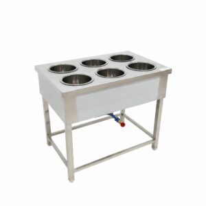 Stainless Steel 6 Jar Bain Marie (Commercial Food Warmer Unit)