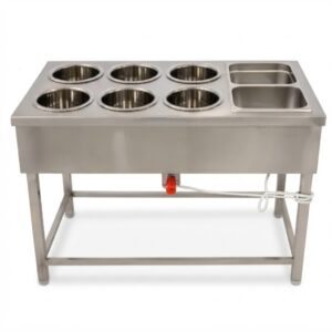 Stainless Steel Bain Marie with Rice Jar