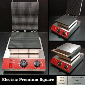 Electric Premium Square Cone Waffle Maker