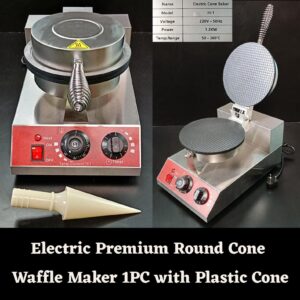 Electric Premium Round Cone Waffle Maker