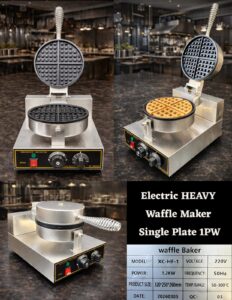Electric Heavy Waffle Maker – Single Plate 1PW