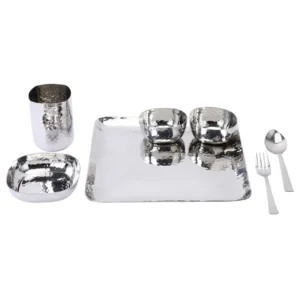 Square Stainless Steel Curry Dish