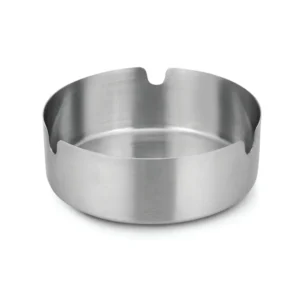Stainless Steel Ashtray (Matte Finish – Round Design)