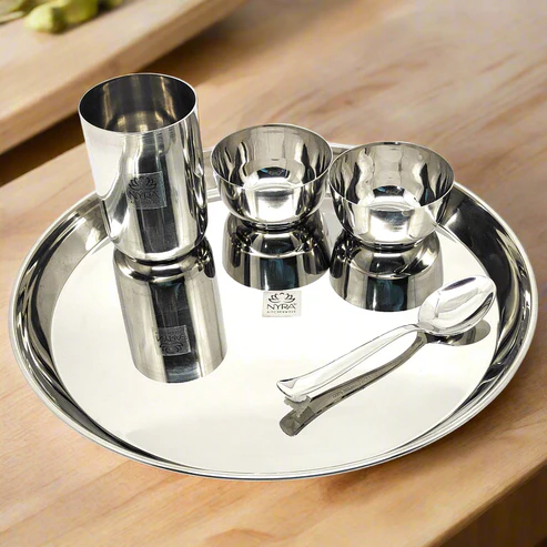 Premium Stainless Steel Baggi Thali Set