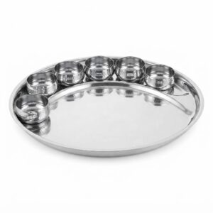 Oval Stainless Steel Thali Set