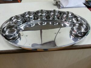 Oval Stainless Steel Thali Set