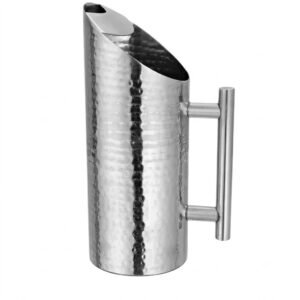 Stainless Steel Pearl Jug (Hammered Finish Water Pitcher)