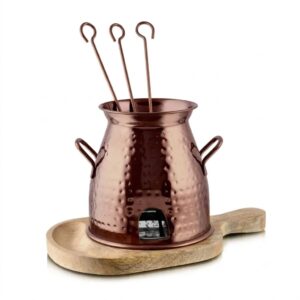 Copper Mini Tandoor with Skewers (Tabletop Tandoor Set)