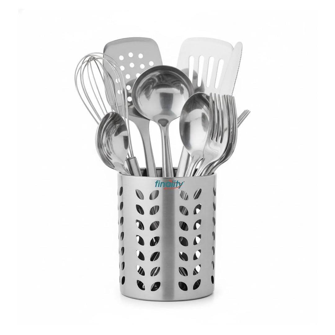 Stainless Steel Cutlery Holder (Kitchen Utensil Organizer)