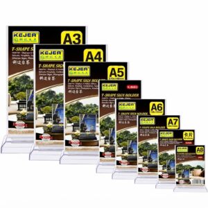 Imported Acrylic Menu Holder / T-Shape Sign Display Stand