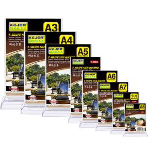 Imported Acrylic Menu Holder / T-Shape Sign Display Stand