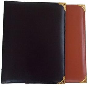 Premium Menu File Folder / Leatherette Menu Cover
