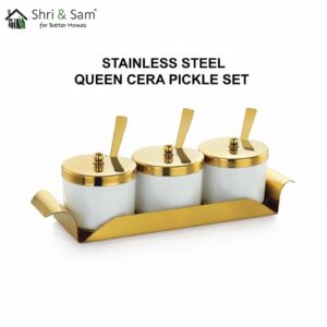 Stainless Steel Queen Cera Pickle Set