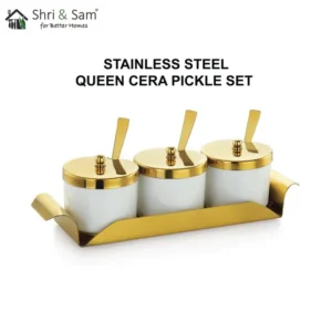 Stainless Steel Queen Cera Pickle Set