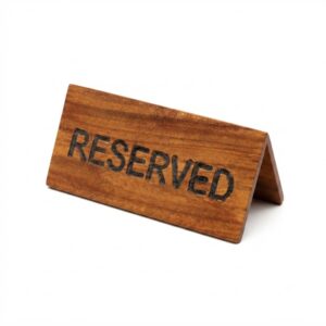Wooden Reserved Table Board