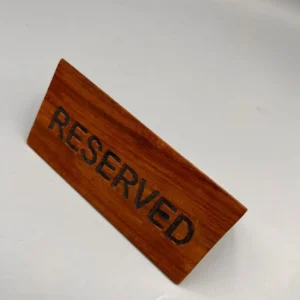 Wooden Reserved Table Board