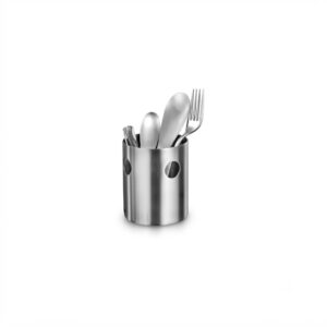 Round Stainless Steel Cutlery Holder