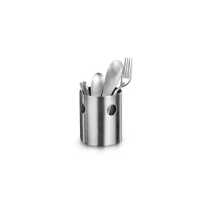 Round Stainless Steel Cutlery Holder