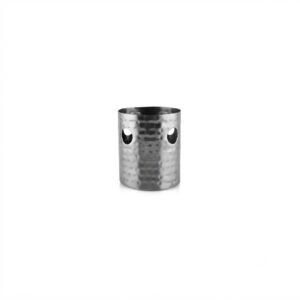 Round Hammer Finish Cutlery Holder