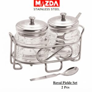 Royal Mazda Stainless Steel Pickle Set – 2 Pcs