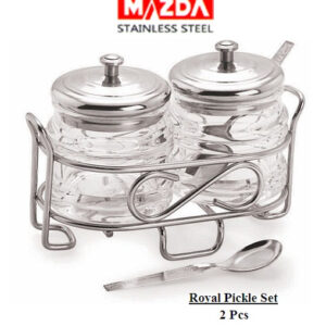 Royal Mazda Stainless Steel Pickle Set – 2 Pcs