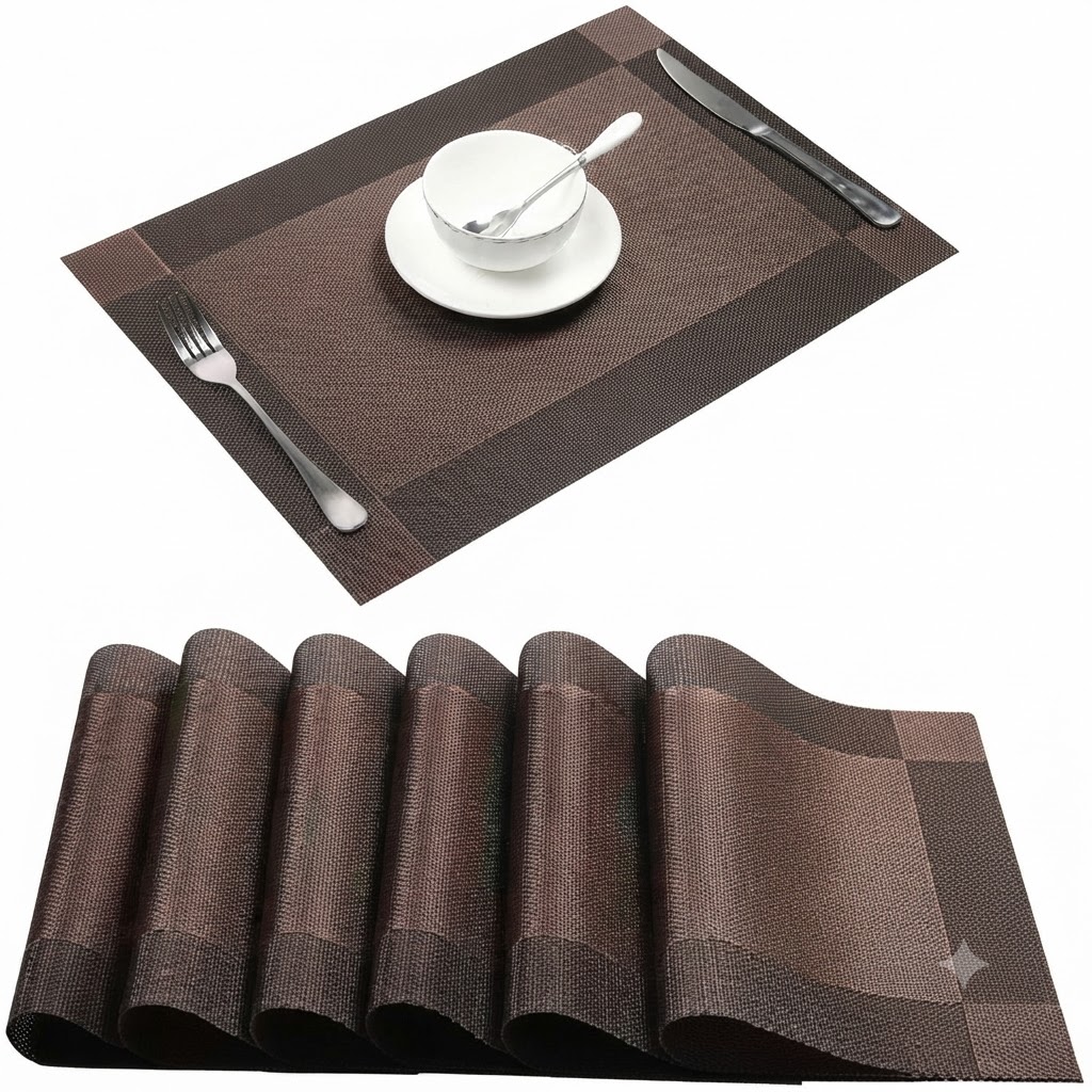 Premium Rollable Dining Table Mats Set