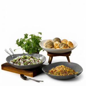 Organic Melamine Buffet Bowl Set