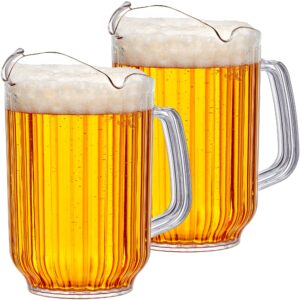 Ribbed Beer Pitcher Set