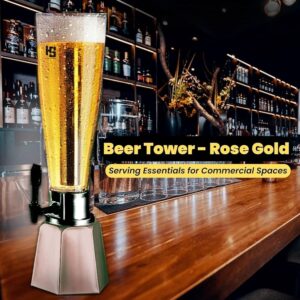 Rose Gold Beer Tower Dispenser