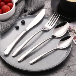 Polished Stainless Steel Flatware Set