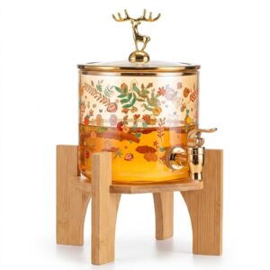 Decorative Glass Mocktail & Beverage Dispenser