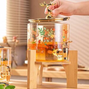 Decorative Glass Mocktail & Beverage Dispenser