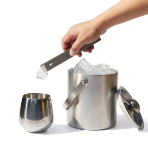 Stainless Steel Insulated Ice Bucket Set