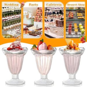 Clear Plastic Falooda and Sundae Glass Set