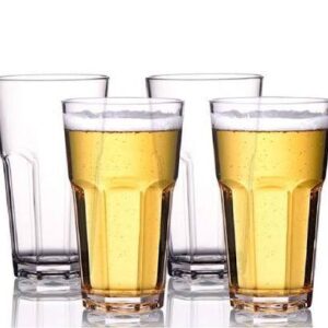 Clear Plastic Paneled Tumbler Set