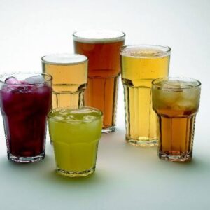 Assorted Clear Plastic Paneled Tumbler Set