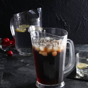 Clear Plastic Paneled Pitcher
