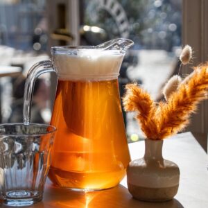 Glass Beverage Pitcher and Tumbler Set