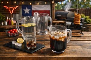 Clear Plastic Paneled Beverage Pitcher Display