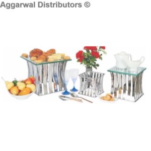 Stainless Steel Buffet Riser and Display Set