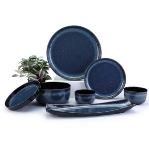 Servewell Dome Series Blue Dinner Set