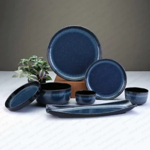 Servewell Dome Series Blue Dinner Set