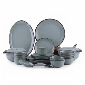 Servewell Gravel Green Tableware Set