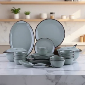 Servewell Gravel Green Tableware Set