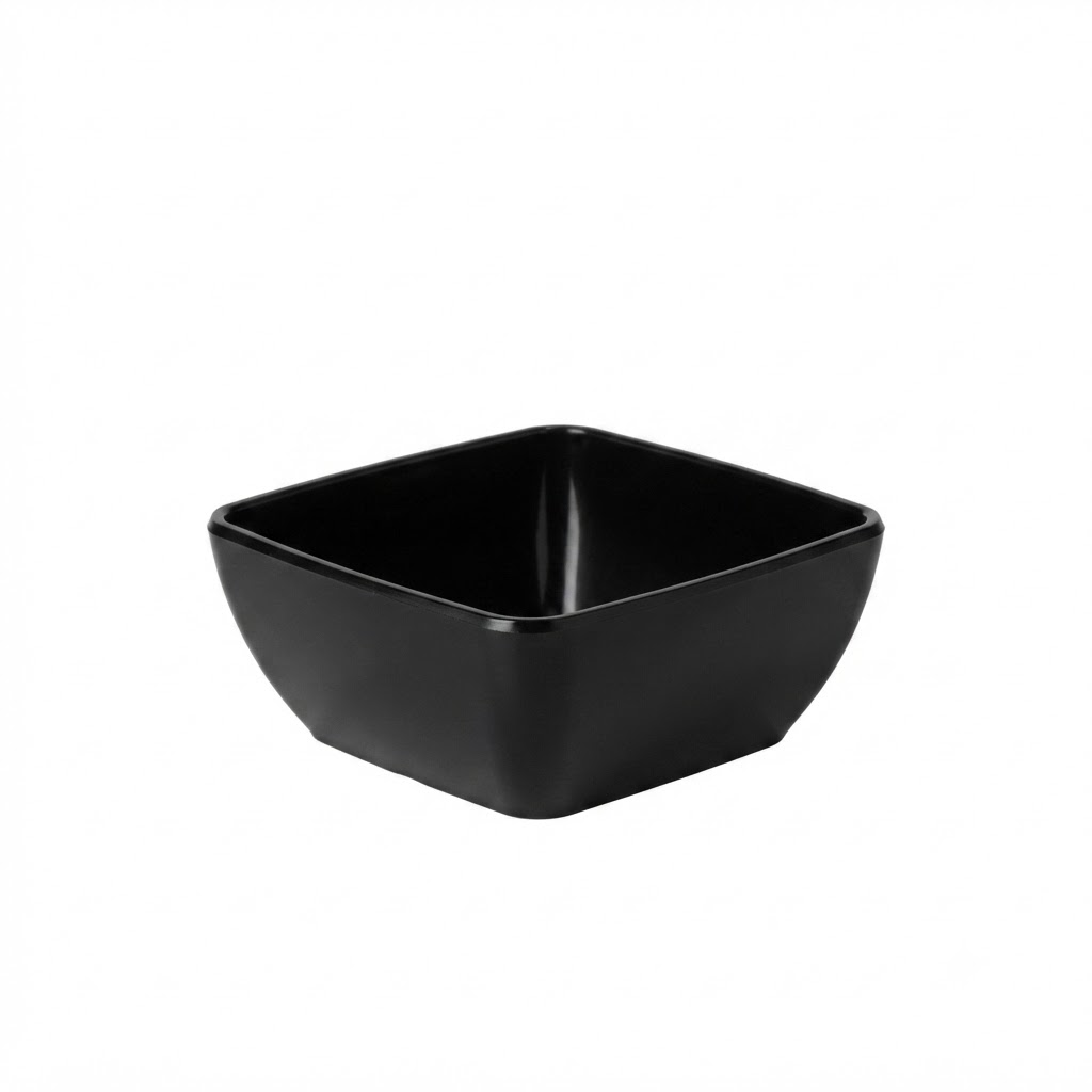 Black Square Serving Bowl